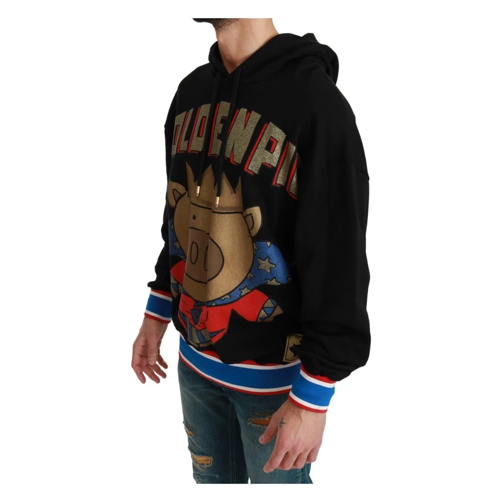 Dolce & Gabbana Pig Of The Year Hoodie Black - Bilde 4