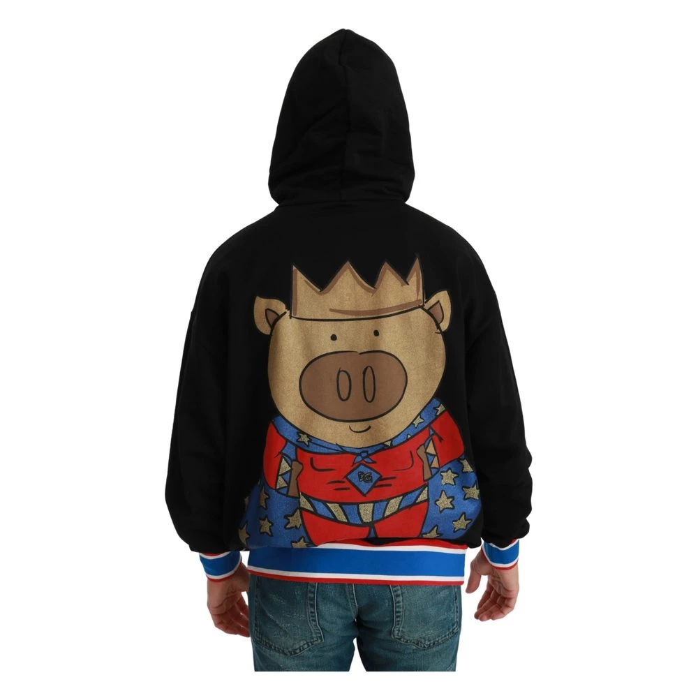 Dolce & Gabbana Pig Of The Year Hoodie Black - Bilde 5