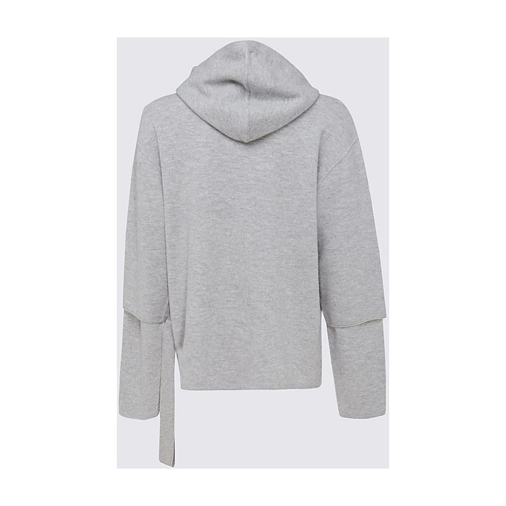 Off White Easybreezy Logo-Patch Hoodie Gray