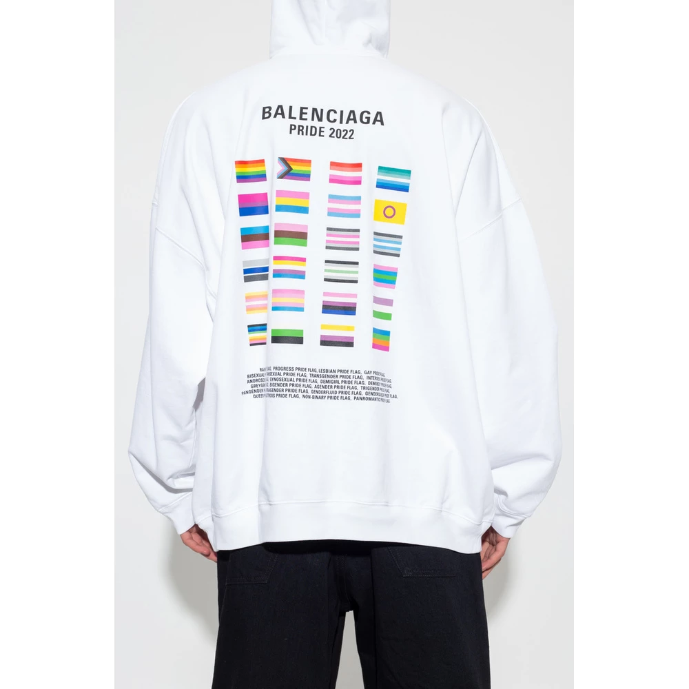 Balenciaga Hoodie White - Bilde 4