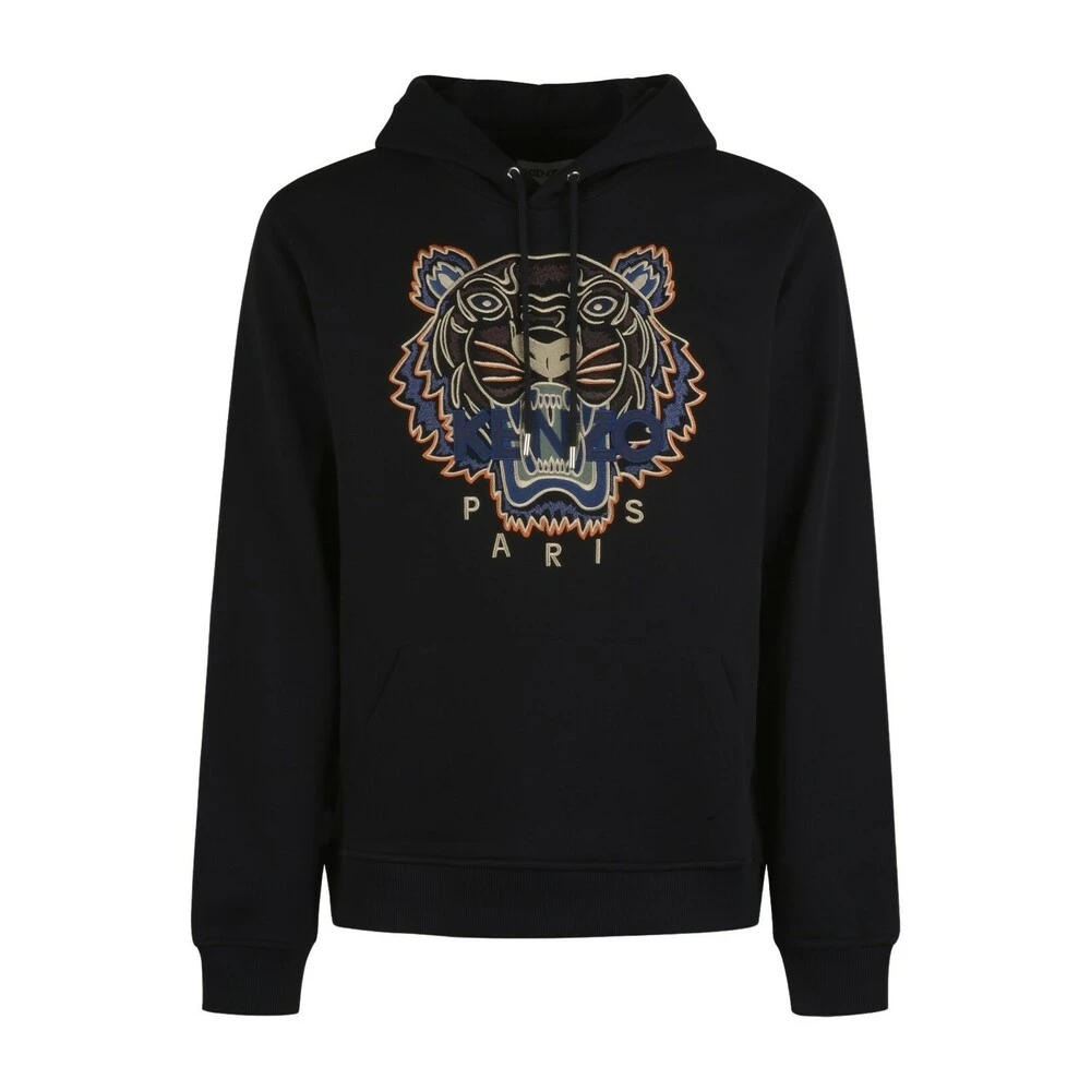 Kenzo Embroidered Tiger Hoodie Black