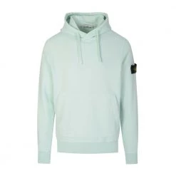 Stone Island Compass-Patch Hoodie Blue