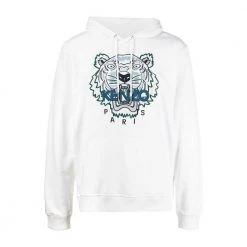 Kenzo Tiger Hoodie White