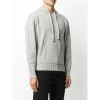 Off White Cashmere Hoodie Gray