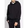 Off White Logo-Printed Hoodie Black
