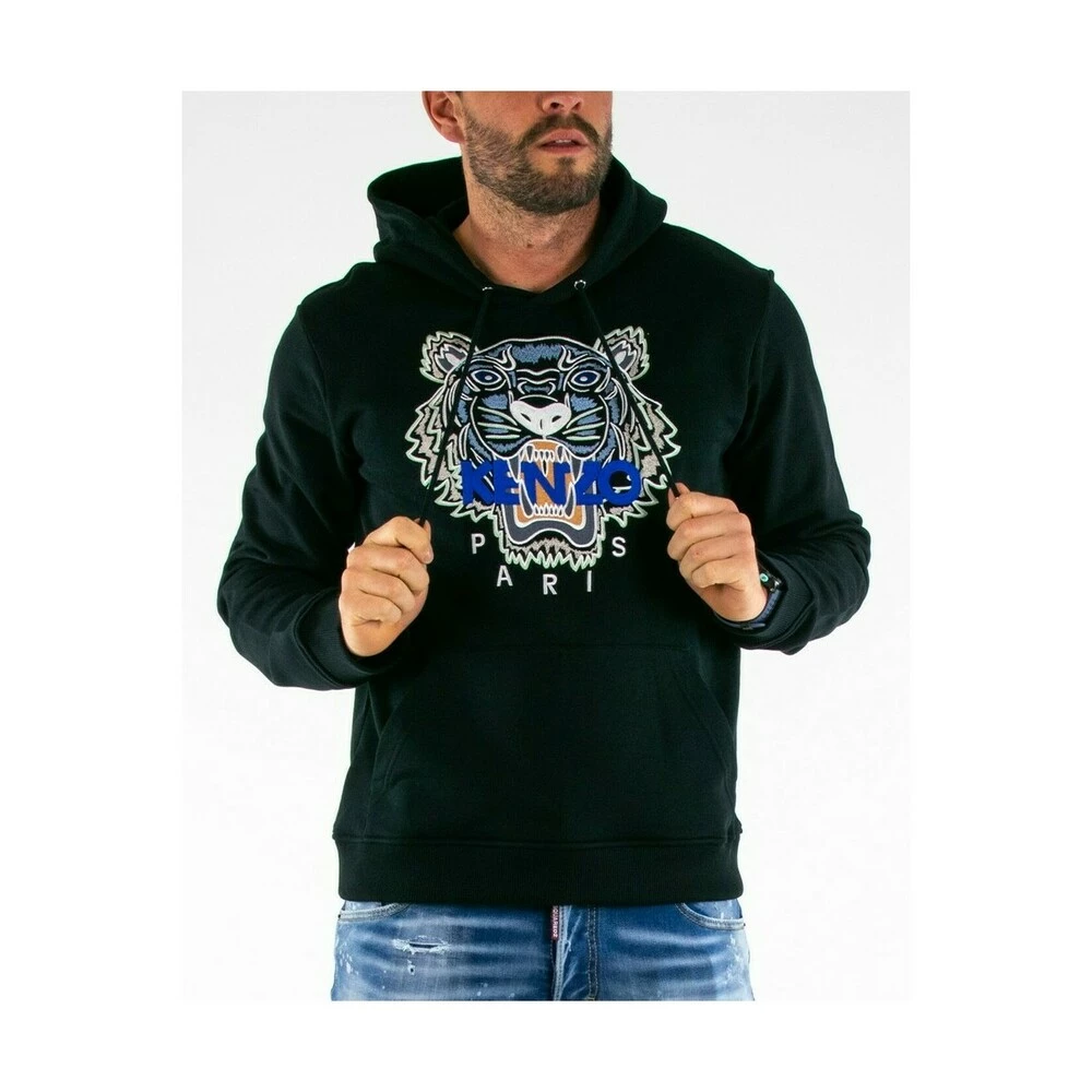 Kenzo Tiger Hooded Sweatshirt Black - Bilde 5