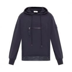 Moncler Jersey Hoodie Blue
