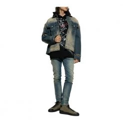 Balmain Printed Hoodie Black