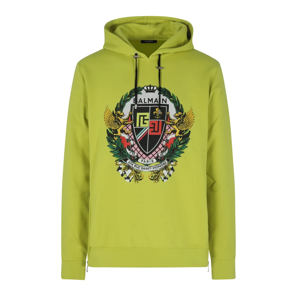 Balmain Hoodie Green - Bilde 2