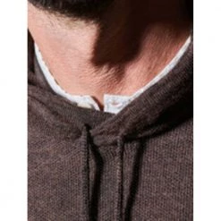 Blue De Gênes Brun Blue De Genès Manu Knit Hoodie Gensere Brown