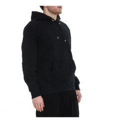 Balmain Monogram Hoodie Black