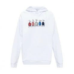 Moncler Logo-patched Hoodie White