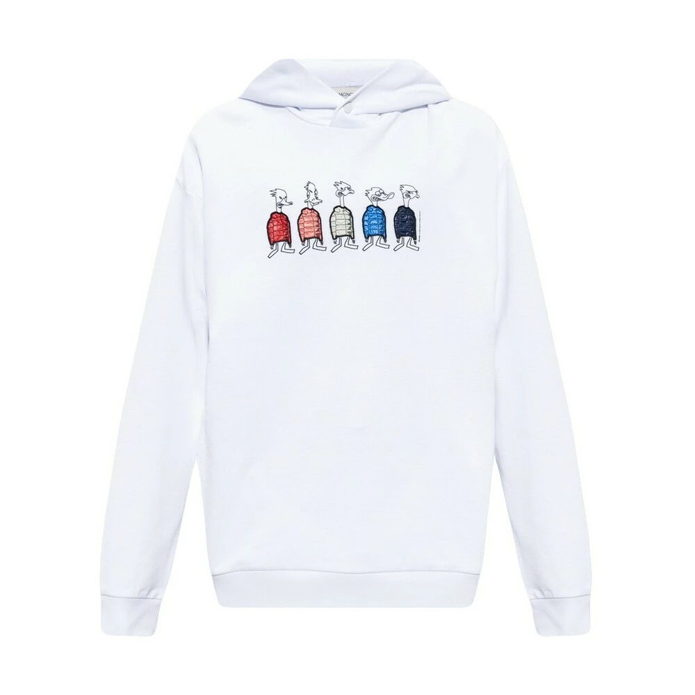 Moncler Logo-patched Hoodie White