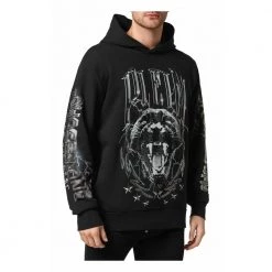 Hoodie Sweatshirt Philipp Plein Black