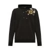 Balmain Hoodie With Pins Black