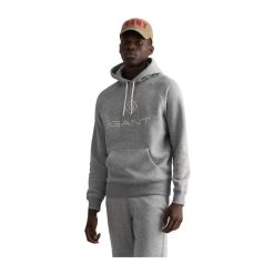 Gant Hoodie Genser Gray