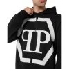 Philipp Plein Hoodie Sweatshirt Hexagon Black