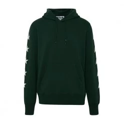 Golden Goose Printed Stars Hoodie Green