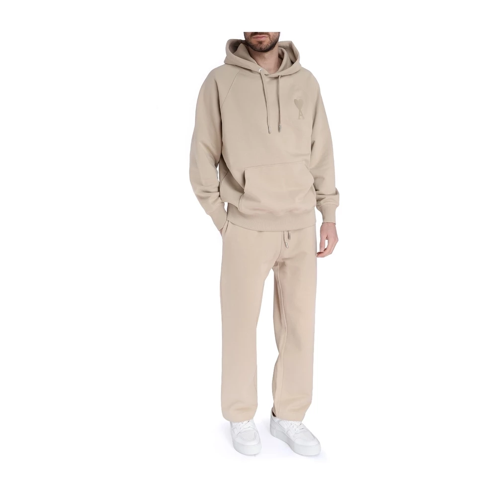 Ami Paris Hoodie Beige - Bilde 3