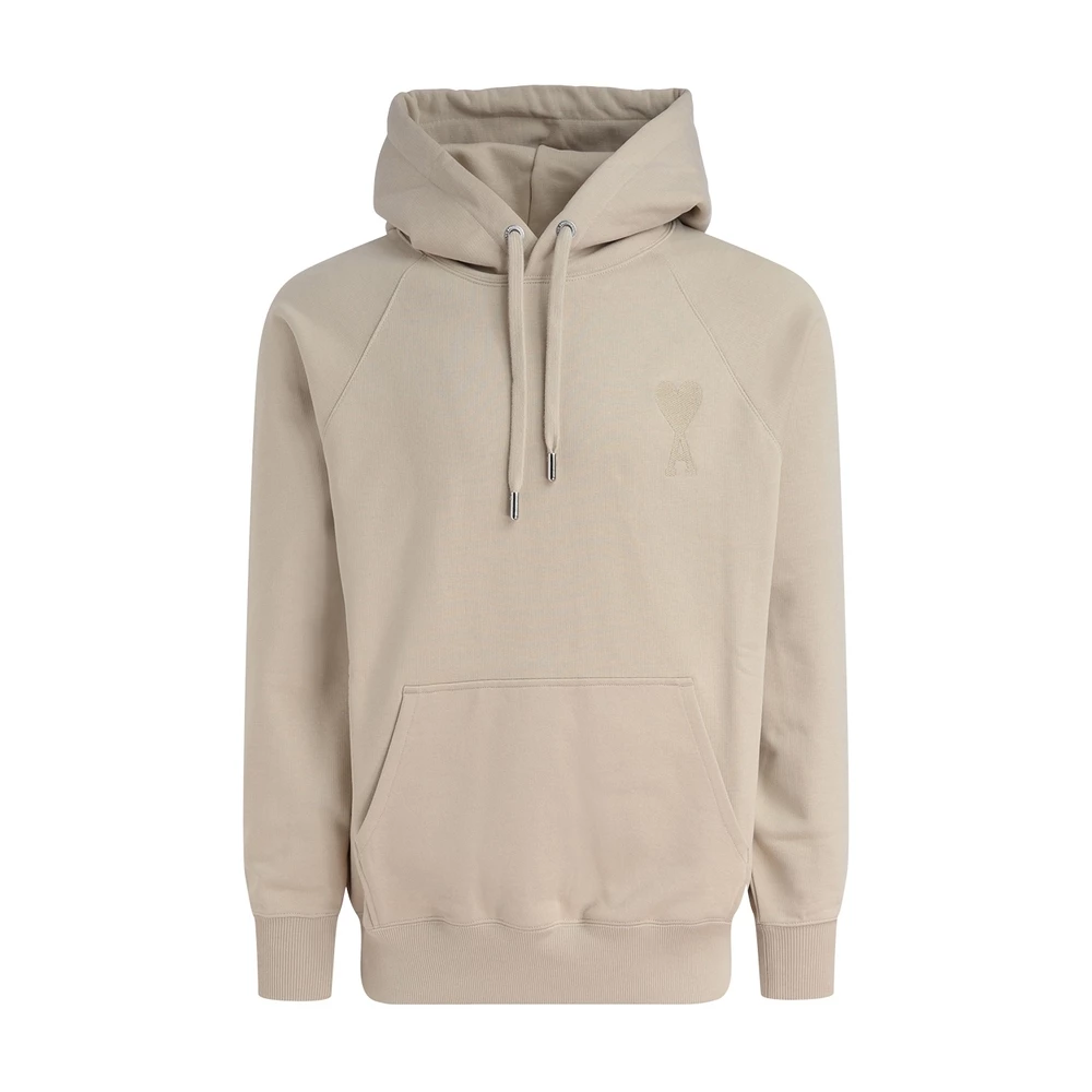 Ami Paris Hoodie Beige - Bilde 4