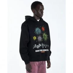 Pleasures Printed Hoodie Black