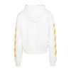 Off White Caravaggio Painting Diag-Stripe Hoodie White