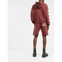 Off White Sweatshirt Brown