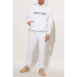 Helmut Lang Hoodie With Logo White