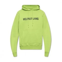 Helmut Lang Printed Hoodie Green
