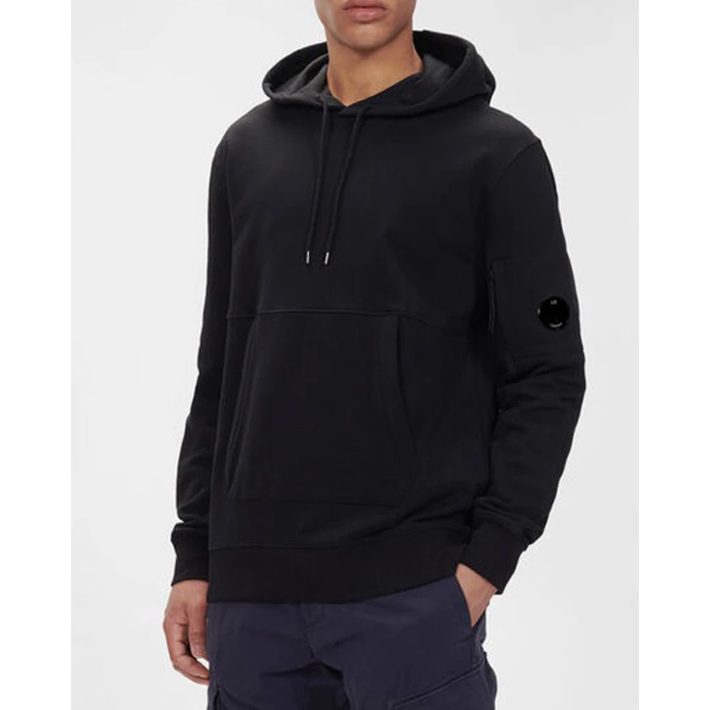 C.P. Company Lens-detailed Cotton Hoodie Black - Bilde 3