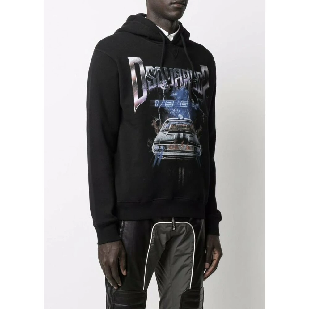 Dsquared2 Hoodie Black - Bilde 3