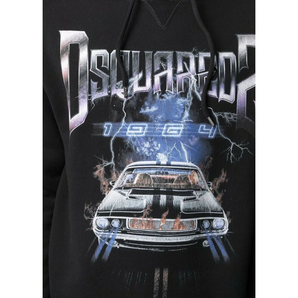 Dsquared2 Hoodie Black - Bilde 4