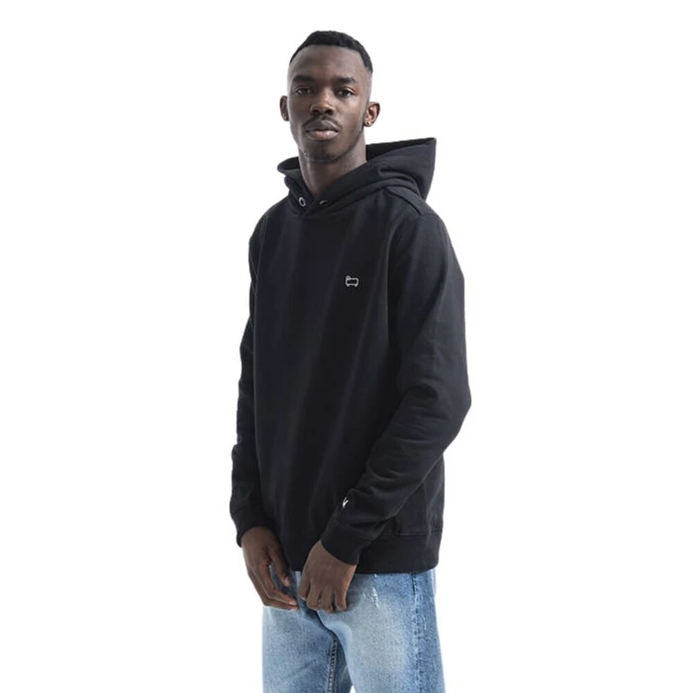 Woolrich Svart American Fleece Hoodie Mens Sweatshirts CFWOSW0112MRUT2792 Black