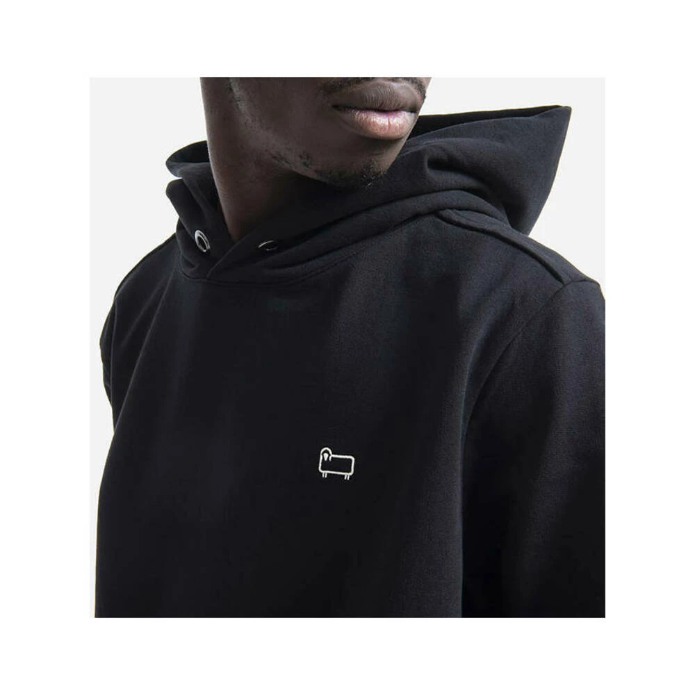 Woolrich Svart American Fleece Hoodie Mens Sweatshirts CFWOSW0112MRUT2792 Black - Bilde 4