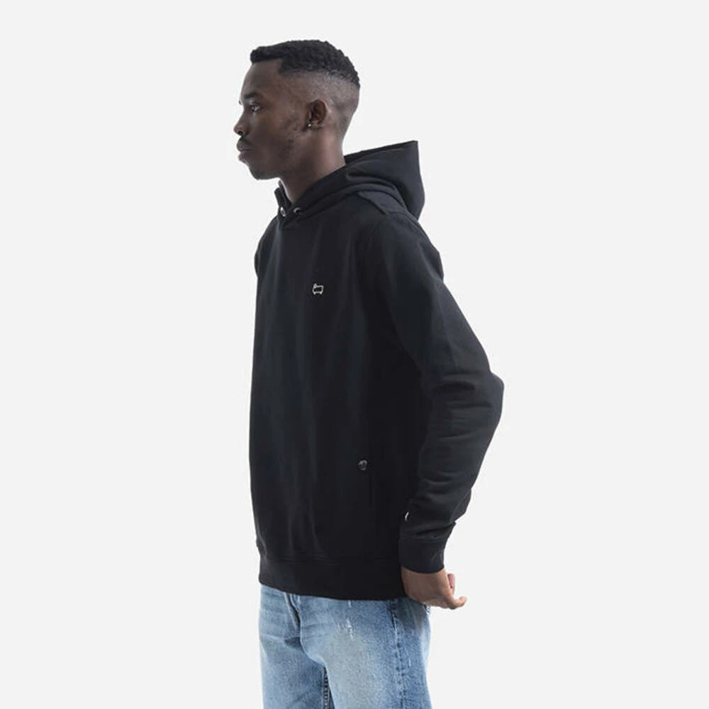 Woolrich Svart American Fleece Hoodie Mens Sweatshirts CFWOSW0112MRUT2792 Black - Bilde 7