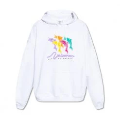 Vetements Printed Hoodie White
