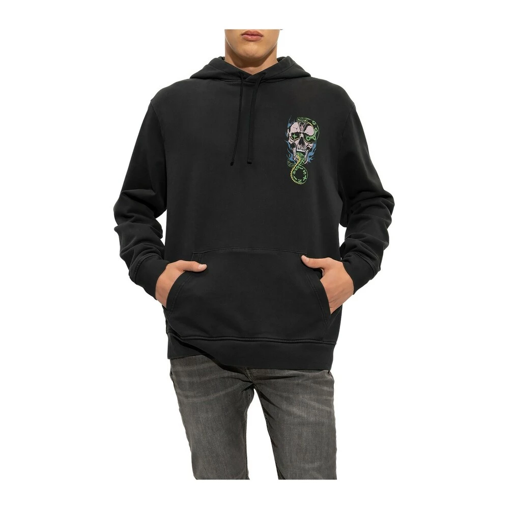 AllSaints Adder Hoodie Black - Bilde 3