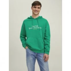 Jack & Jones Jorbrink City Hoodie Green
