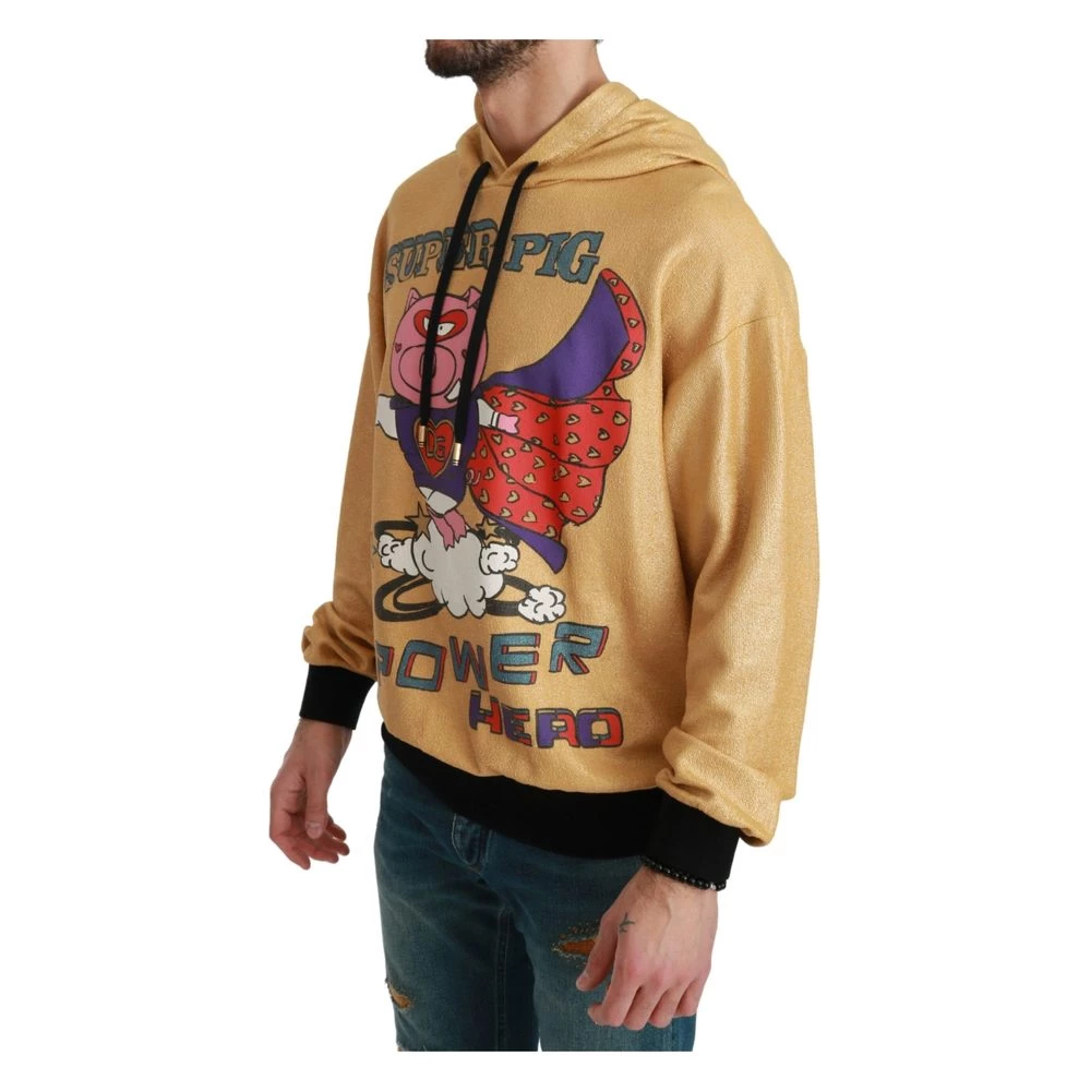 Dolce & Gabbana Pig Of The Year Genser Med Hette Yellow - Bilde 6