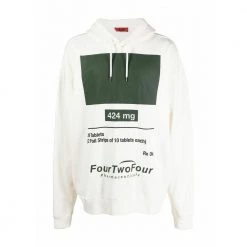 424 Hoodies White