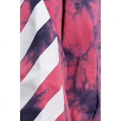 Off White Hoodie With Logo Pink