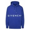 Givenchy Branding Bonded Hoodie Blue