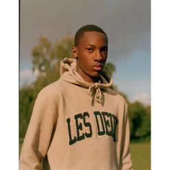 Les Deux Crane Hoodie Overdeler Beige