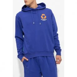 Dsquared2 Printed Hoodie Blue