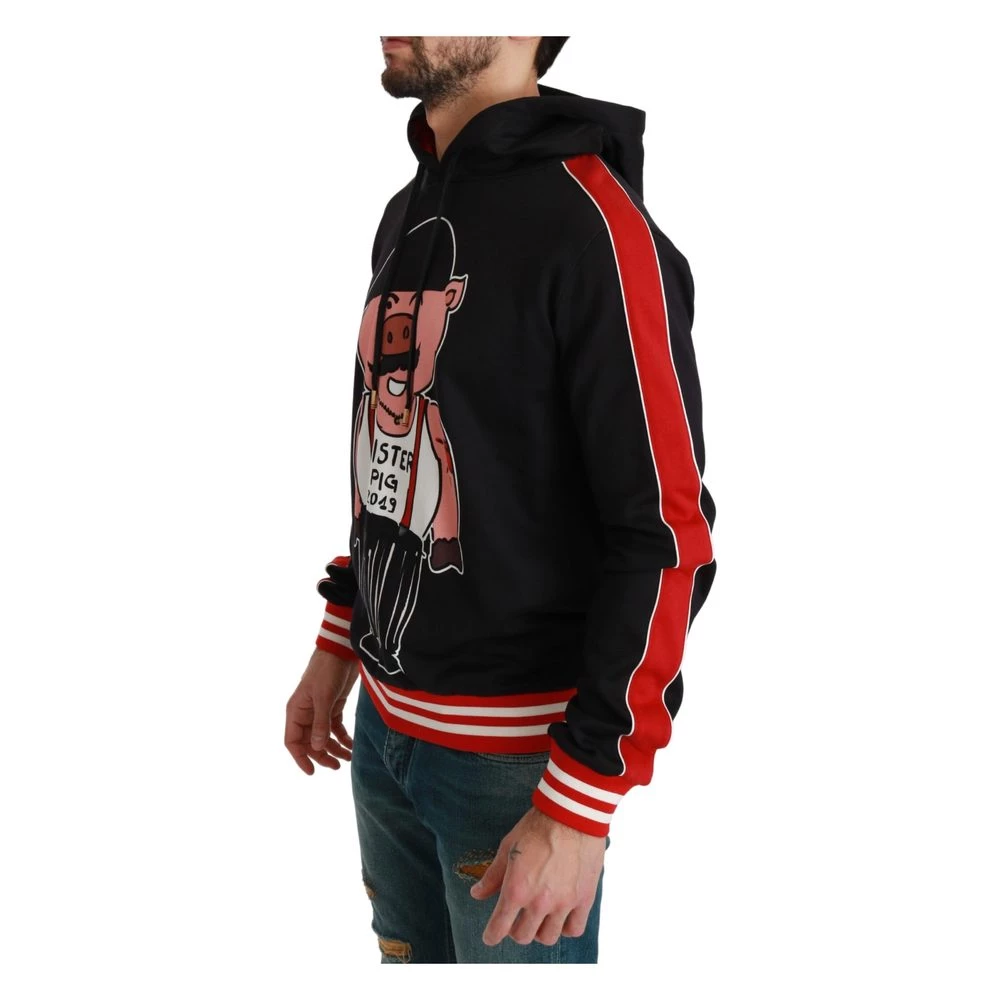 Dolce & Gabbana Pig Of The Year Genser Med Hette Black - Bilde 2