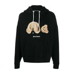 Palm Angels Bear Hoodie Black