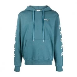 Off White Sweatshirt OMBB097F22FLE010 Green