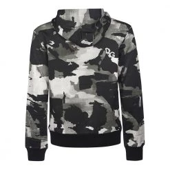 Dolce & Gabbana Camouflage-print Hoodie With Patch Black