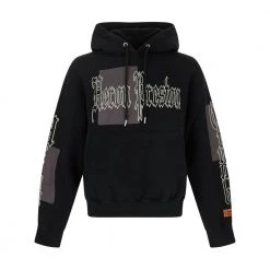 Heron Preston Gothic Color Blocks Hoodie Black