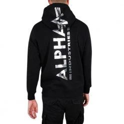 Alpha Industries Basic Print Hoody Fool Print Black